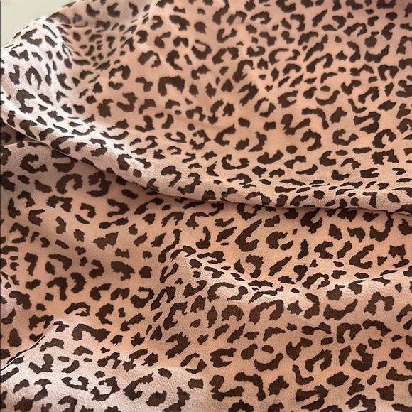 Leopard Print Ruched Mini Dress - Picture 2 of 4